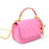 Girl's Classic Link Chain Top Handle Handbag: White