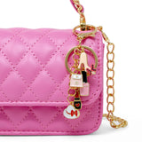 Girl's Classic Link Chain Top Handle Handbag: White