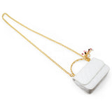 Girl's Classic Link Chain Top Handle Handbag: White