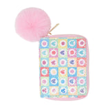 Pink Glitter Hearts Wallet by Tiny Treats and ZOMI GEMS with sparkling heart design and compact shape.