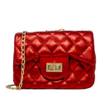 Metallic Classic Mini Purse: Lilac