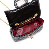 Metallic Classic Mini Purse: Red
