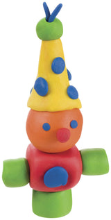 Toysmith Rainbow Clay with 24 vibrant colors, soft modeling clay for creative play and crafting activities.