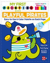 Wellspring My First Painting book featuring playful pirate illustrations for young children to color and create.