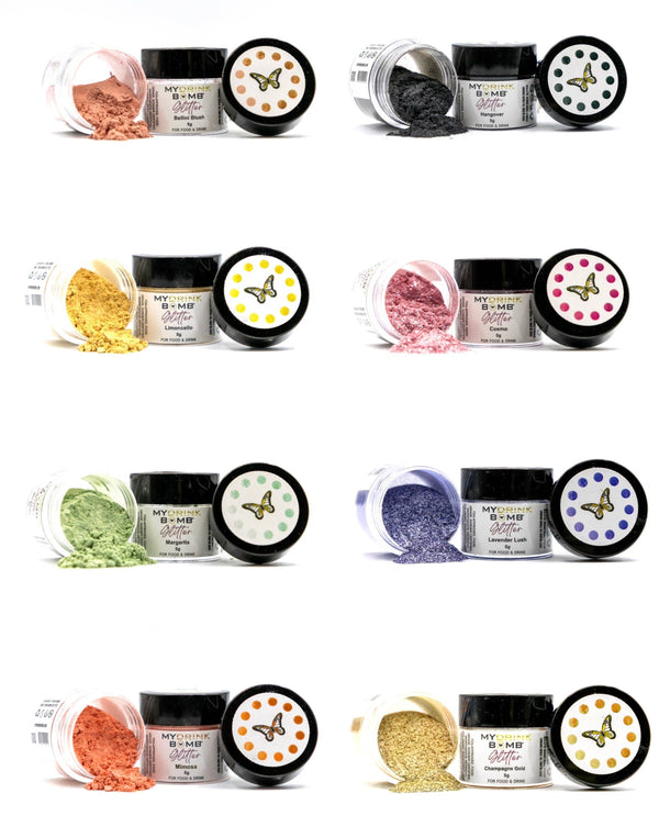 Edible Food and Drink Glitter 
5g Jars