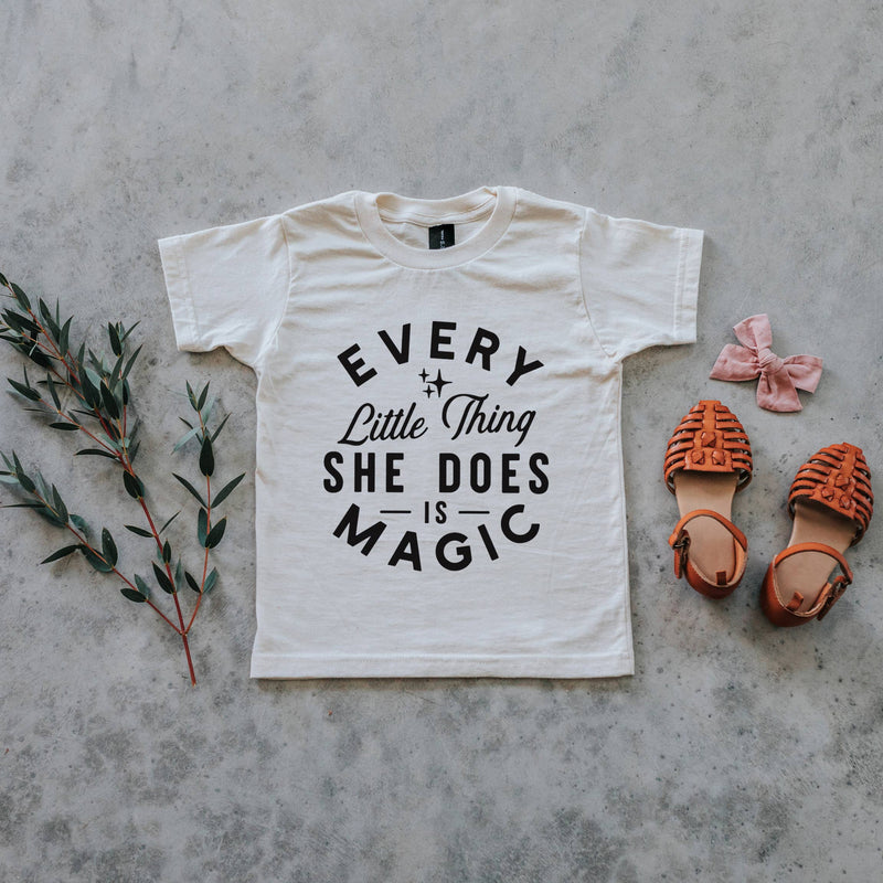 Every Little Thing She Does Is Magic Organic Kids Tee