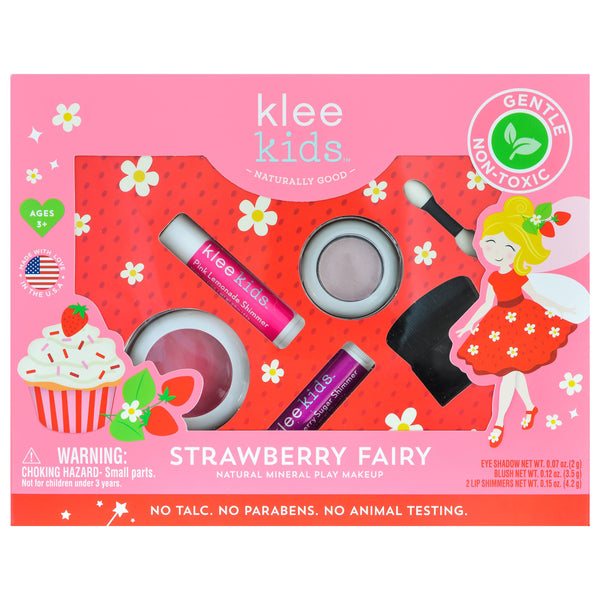 Strawberry Fairy - Klee Kids Natural Mineral Play Makeup Kit