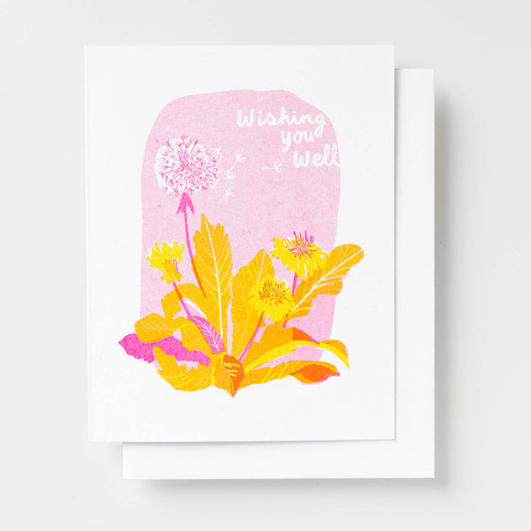 Wishing You Well Risograph Card