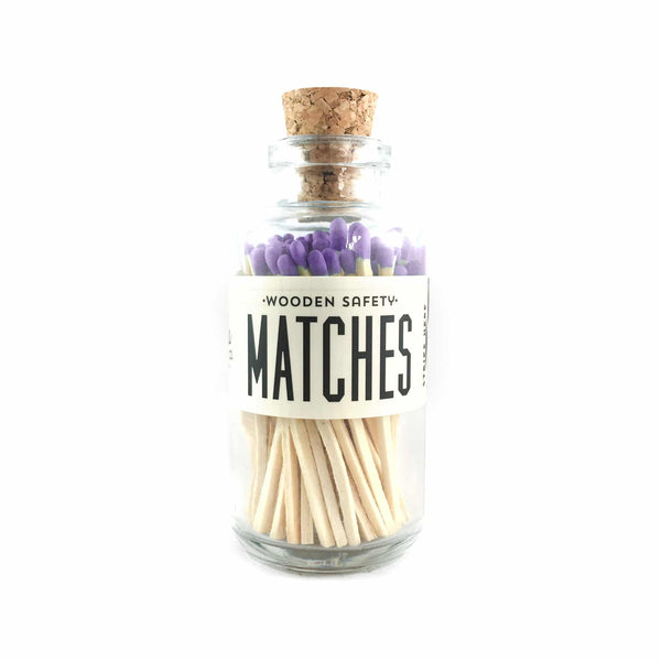 Mini Apothecary Vintage Lavender Matches