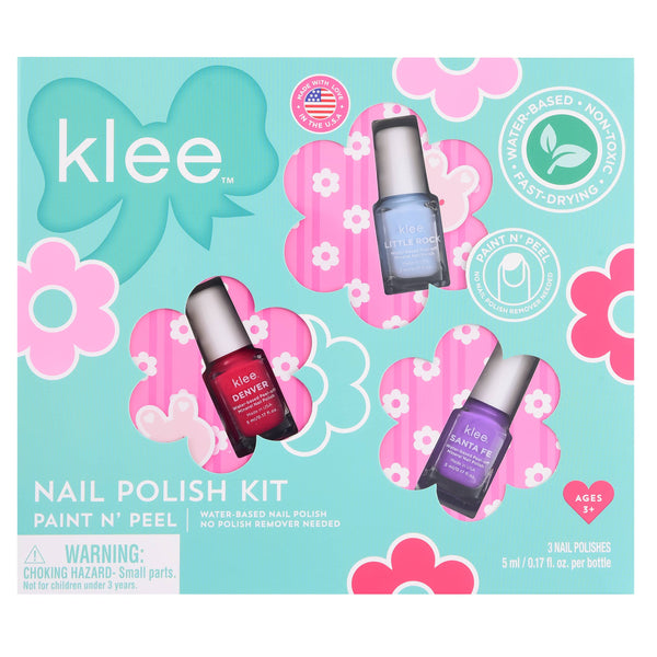 Klee Kids Water-Based Nail Polish Set: Pixie Flowers