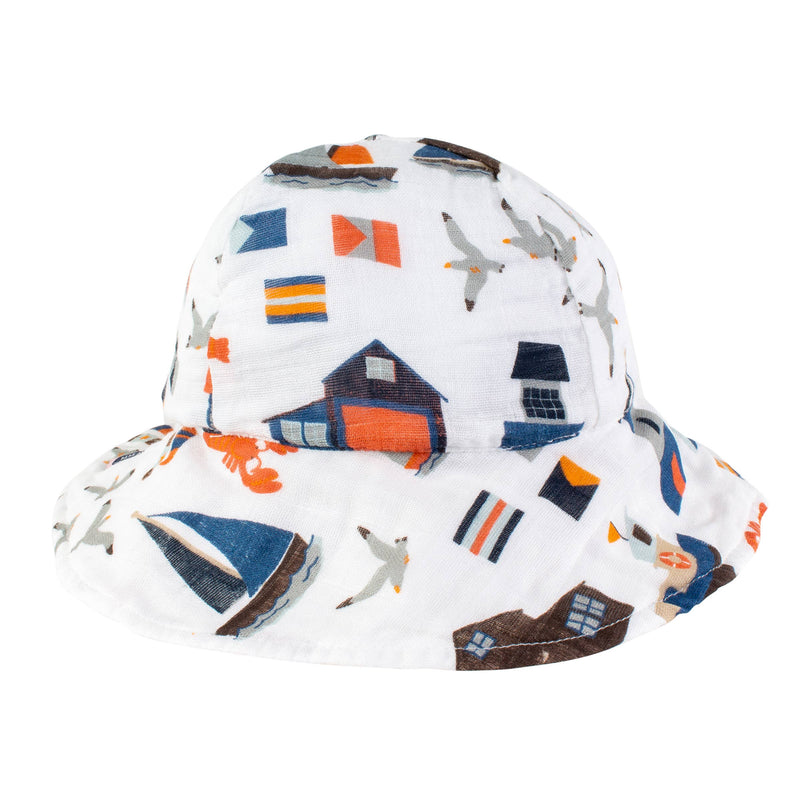 Nautical Oh-So-Soft Muslin Sun Hat