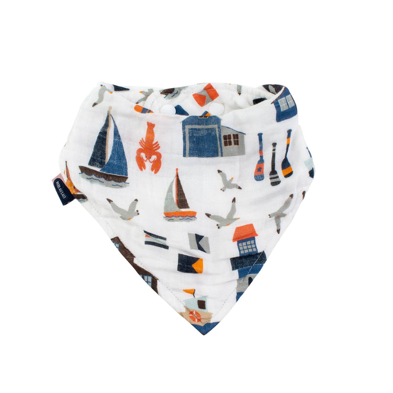 Nautical Oh-So-Soft Muslin Bandana Bib