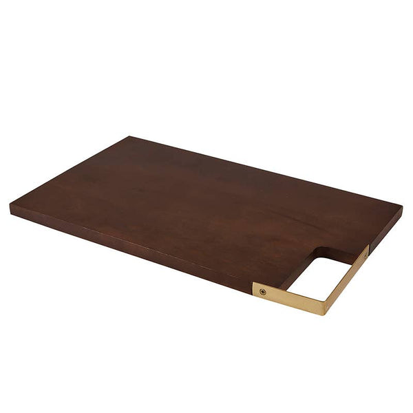 Wood + Brass Board - 18" x 11"