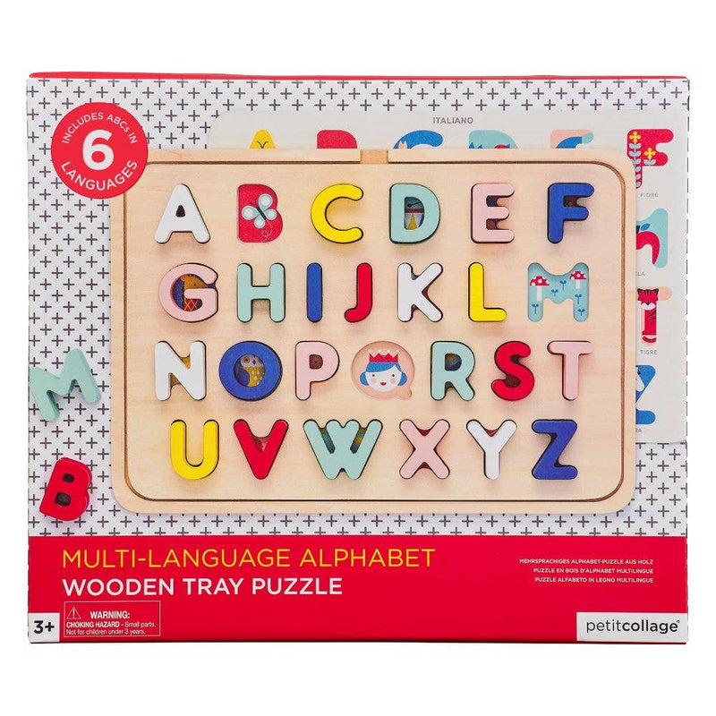 Wooden Multi-Language Alphabet Tray Puzzle