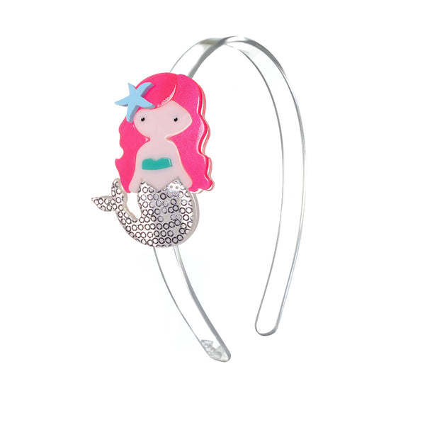 Mermaid Neon Pink Hair Headband