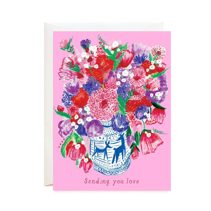 A Sad Bouquet - Greeting Card