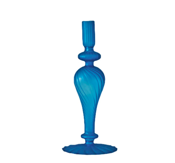 Colorful Glass Candlestick Holder