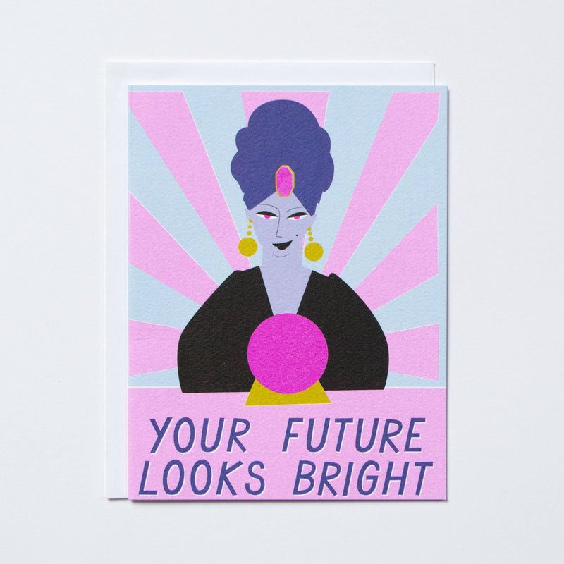 Your Future Looks Bright Fortune Teller Note Card