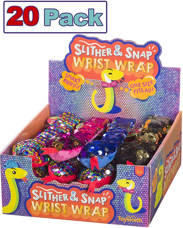 Slither &  Snap Bracelet, Sequin Snake Pattern 10"