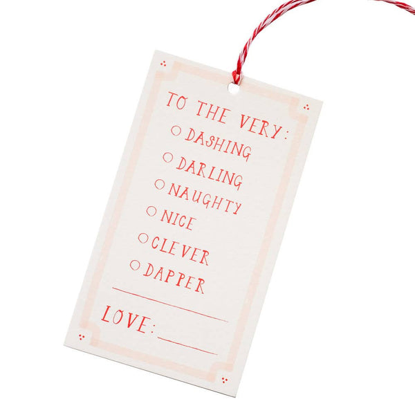 To the Very Dashing Holiday Gift Tag