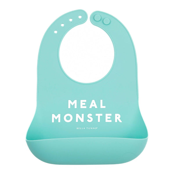 Meal Monster Wonder Bib: Blue