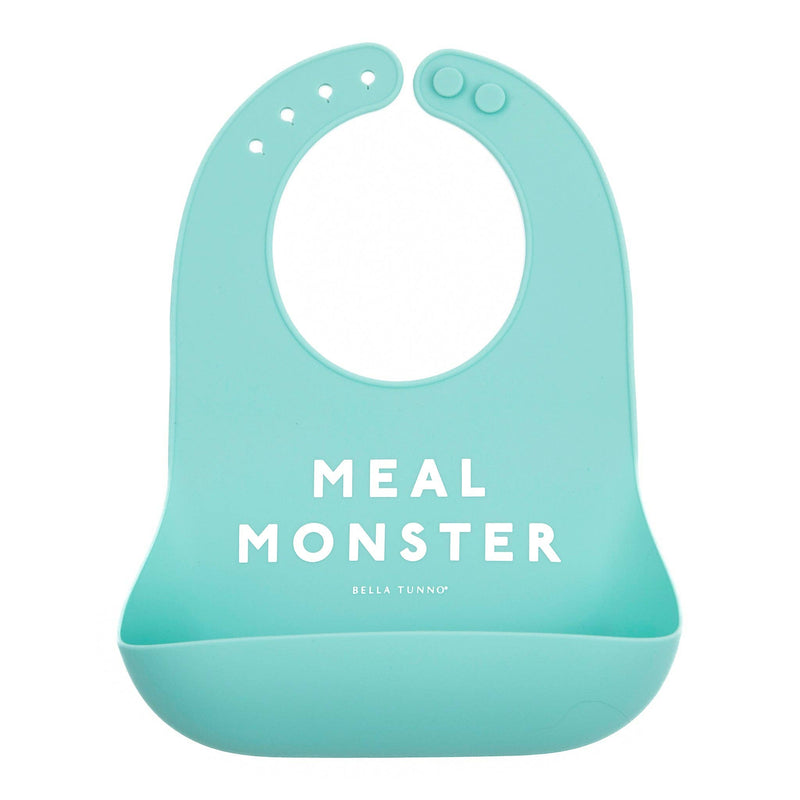 Meal Monster Wonder Bib: Blue