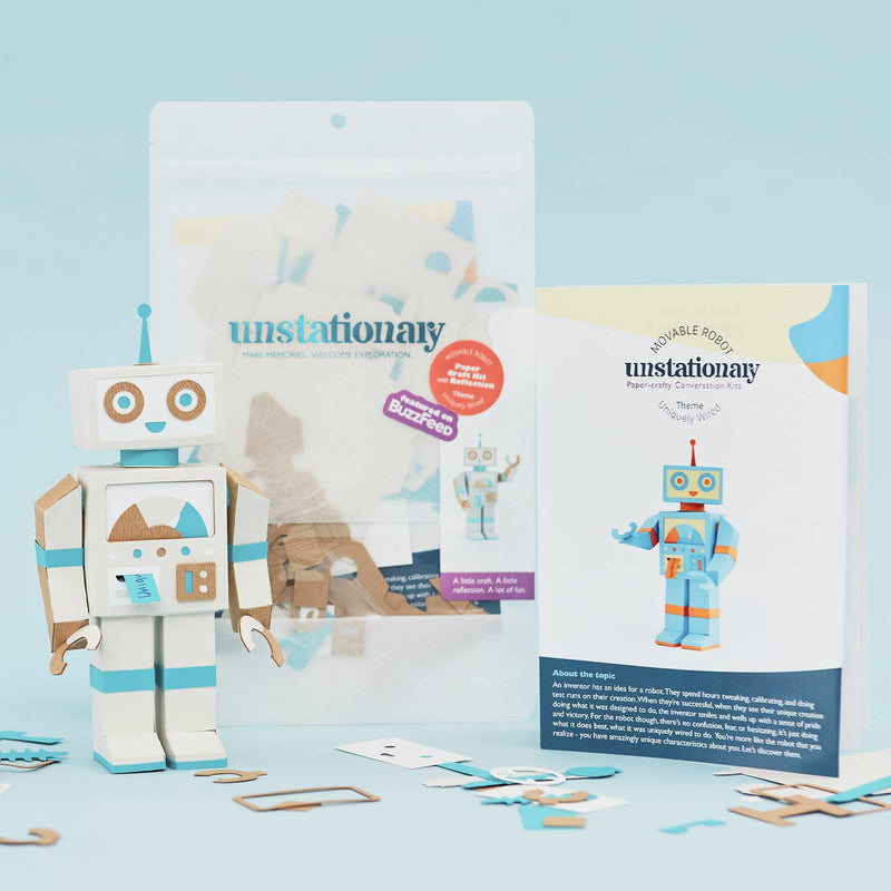 Robot Paper-craft Kit with Reflection: Theme: Uniquely Wired