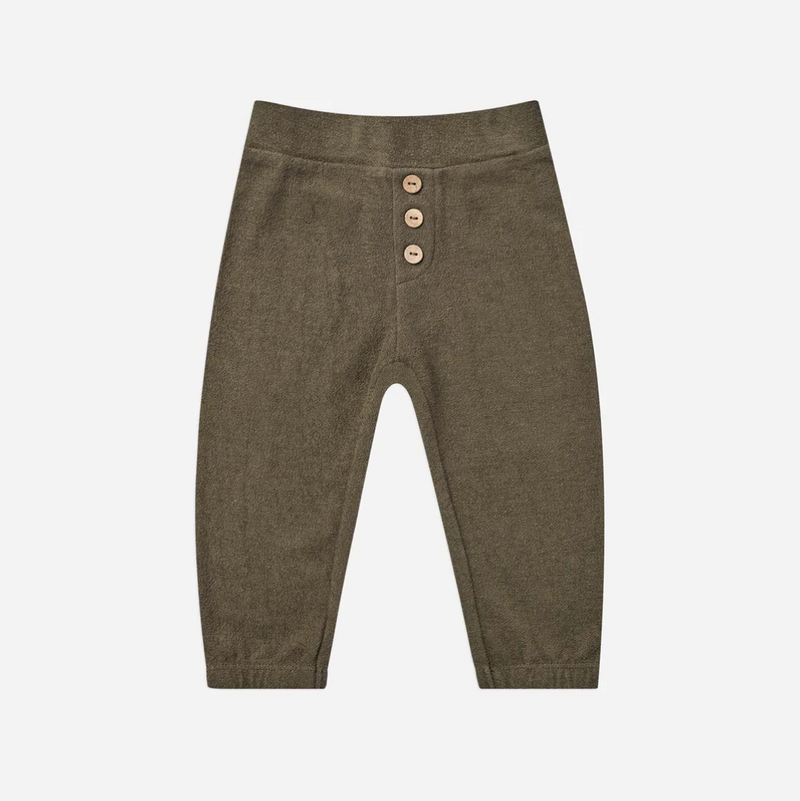Button Jogger Pant Army