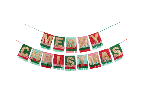 Merry Christmas Fringe Garland