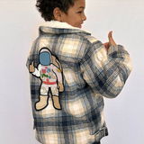 Plush Plaid Space Jacket