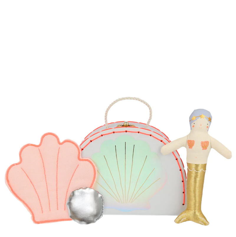 Mermaid Mini Suitcase Doll