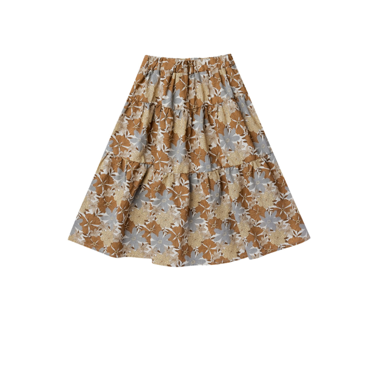 Tiered Mini Skirt Safari Floral