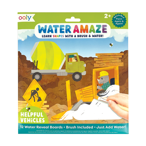 Water Amaze Water Reveal Boards - Helpful Vehicles (13 PC Se