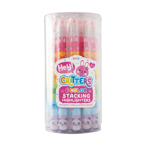 Hey Critters! Stacking Highlighters - Tub of 24