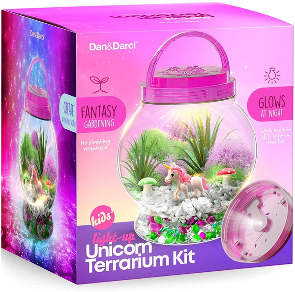 Light-Up Unicorn Terrarium Kit for Kids