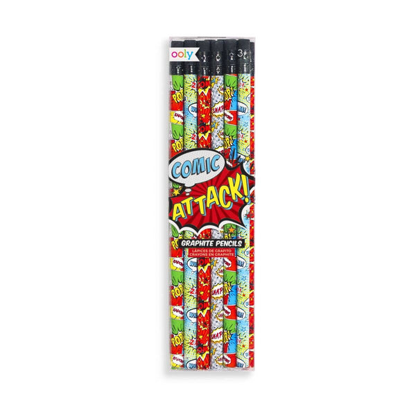 Comic Attack Pencils set of 12