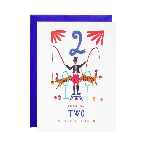 Two Tigers Birthday Greeting Card