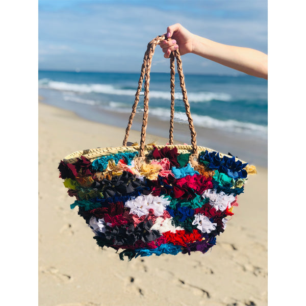 Eco-Friendly Cali Repurposed Fabric Tote Bag