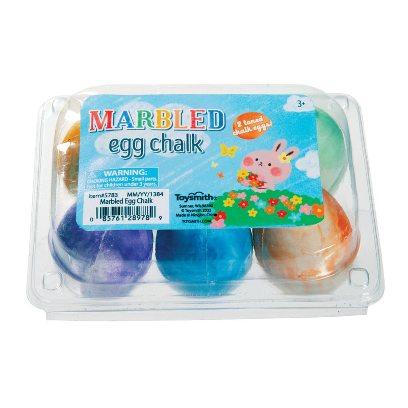 Marbled Egg Chalk, 6 pack Outdoor Art Supplies