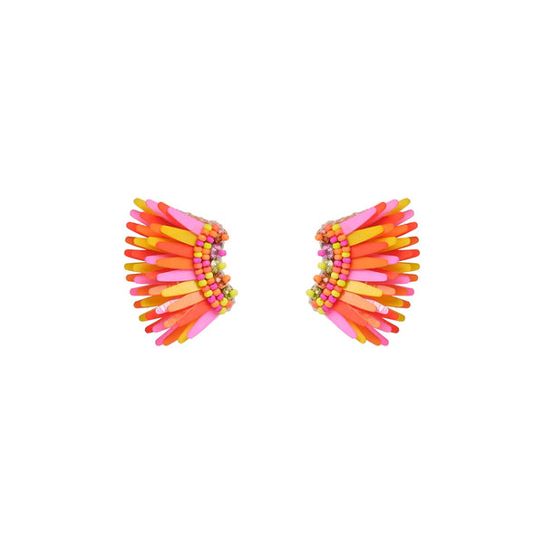 Micro Madeline Earring Bright Yellow/Neon Pink: Bright Yellow/Neon Pink