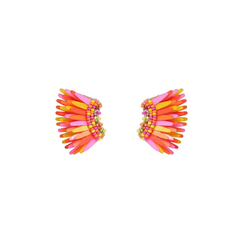 Micro Madeline Earring Bright Yellow/Neon Pink: Bright Yellow/Neon Pink