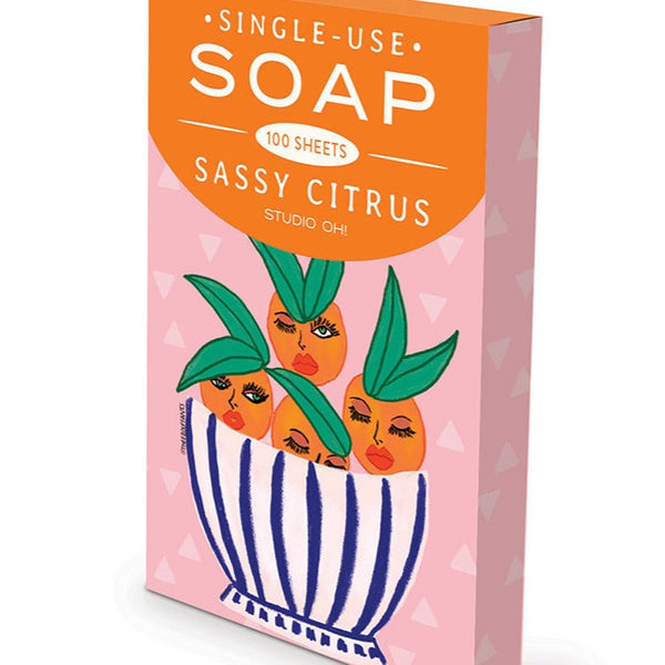 Sassy Citrus SINGLE-USE SOAP SHEETS