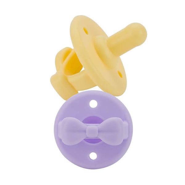 NEW Daffodil/Purple Diamond Soother™ Pacifier Set