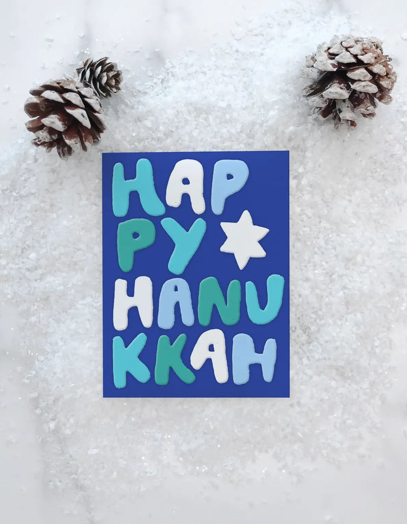 Happy Letters Hanukkah Card