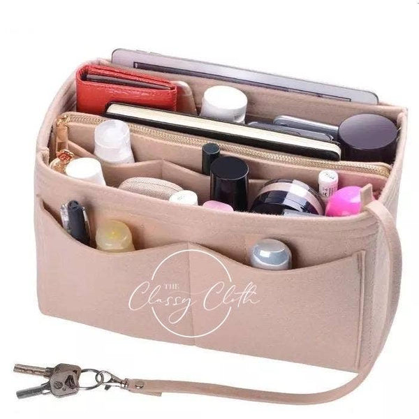 Tote Bag Purse Organizer Insert - Nude