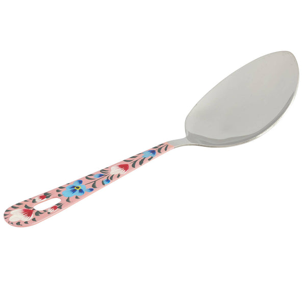 Pink Stainless Steel Serving Spoon