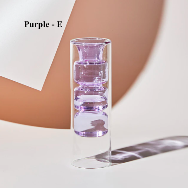 Nordic Hydroponic Colored Glass Vase