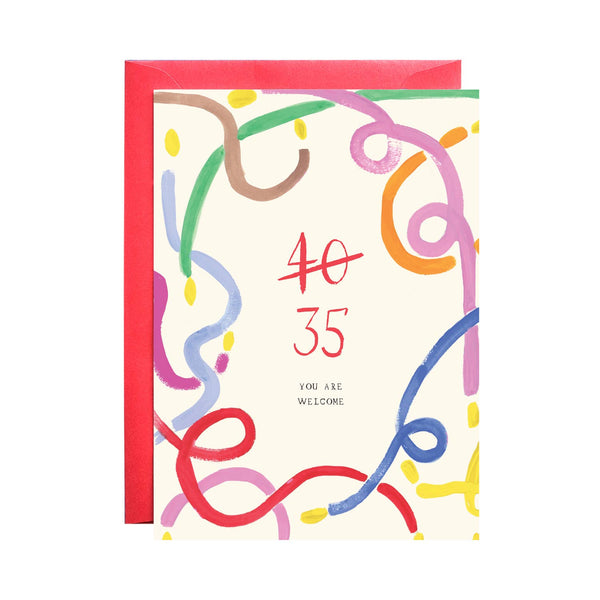 Thirty-five Again - Greeting Card