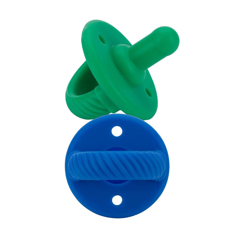 NEW Hero Blue/Clover Sweetie Soother™ Pacifier Set