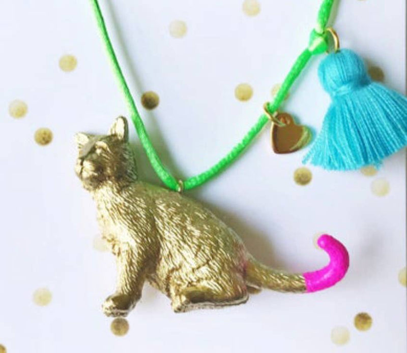 Cat Tassel Necklace